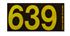 3-Digit Reflective Vinyl Numbered Decals 2 inch PK/100